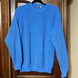 VINTAGE CREW blue knit sweater Size L